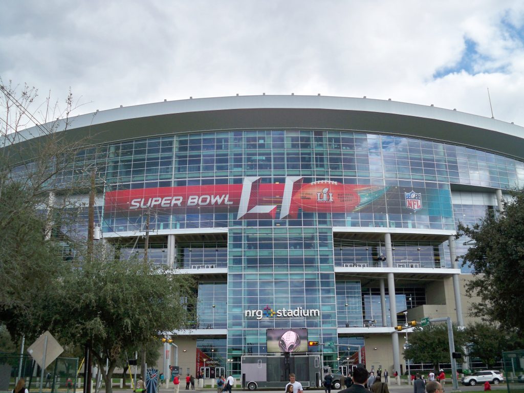 Das NRG Stadium kurz vor Super Bowl LI Kickoff