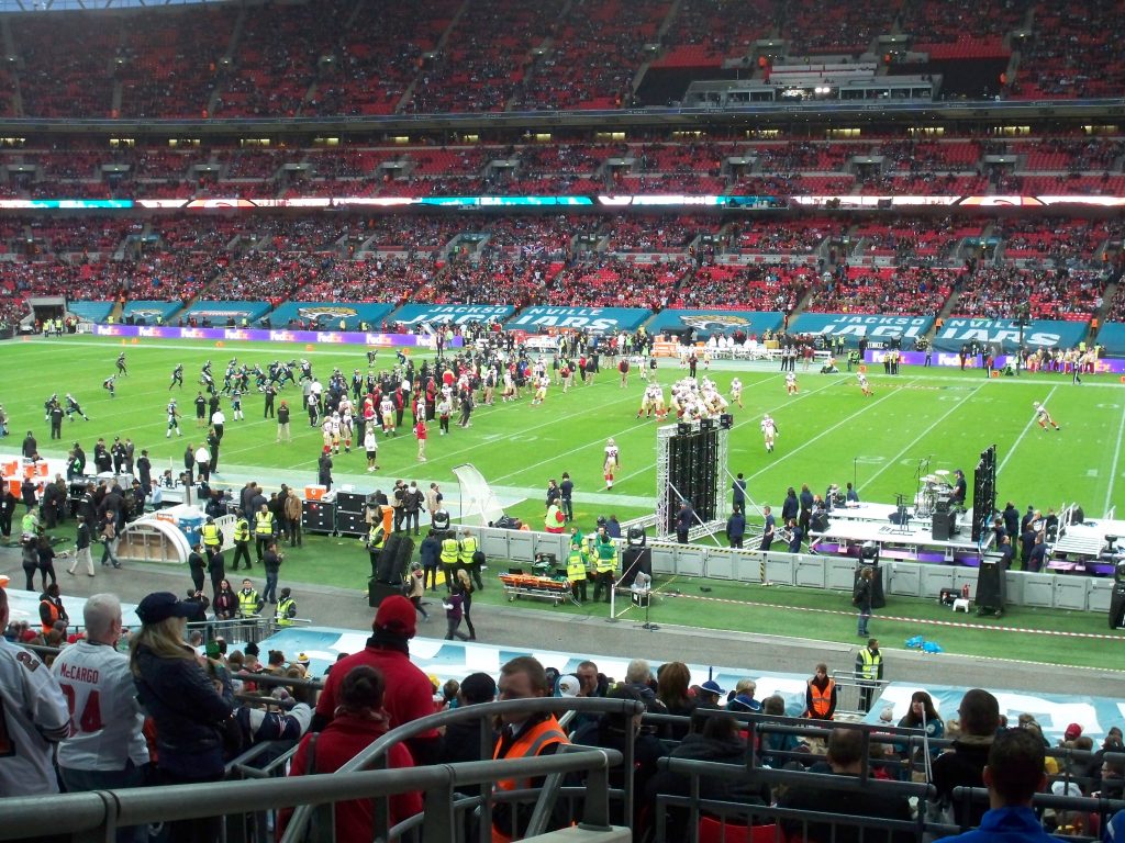 Wembley in London vor dem Spiel