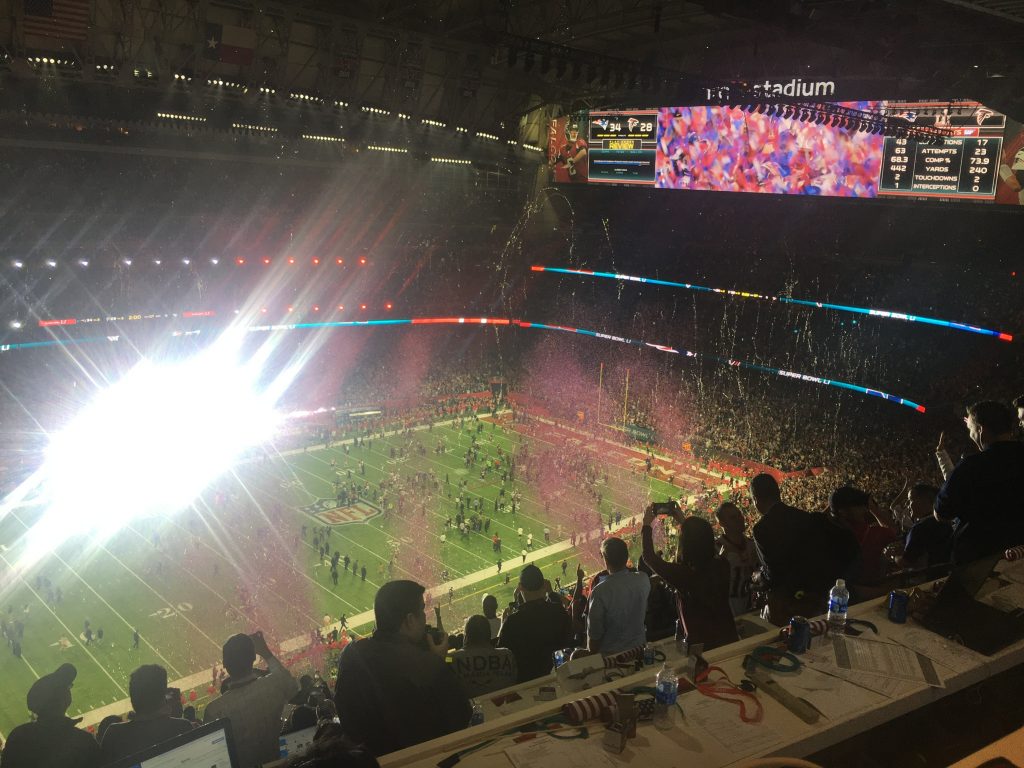 Die New England Patriots feiern ihren Titel bei Super Bowl LI