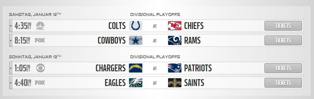Playoffs Divisional Round