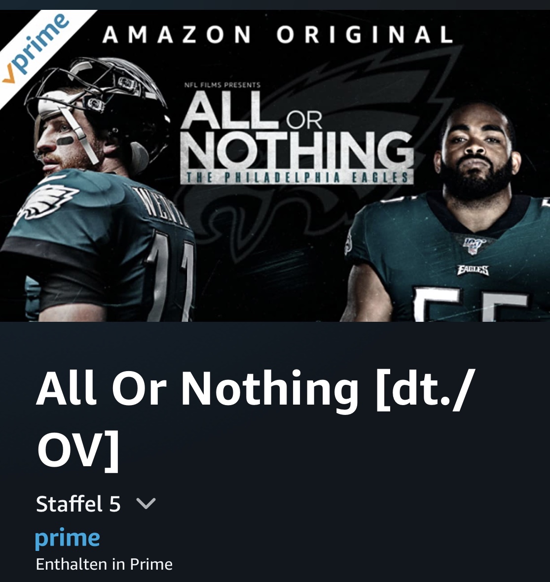All or nothing - The Philadelphia Eagles - Logo
