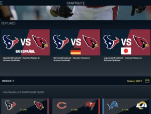 NFL Game Pass auf Deutsch - Titel