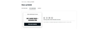 NFL Game Pass über DAZN - Neue