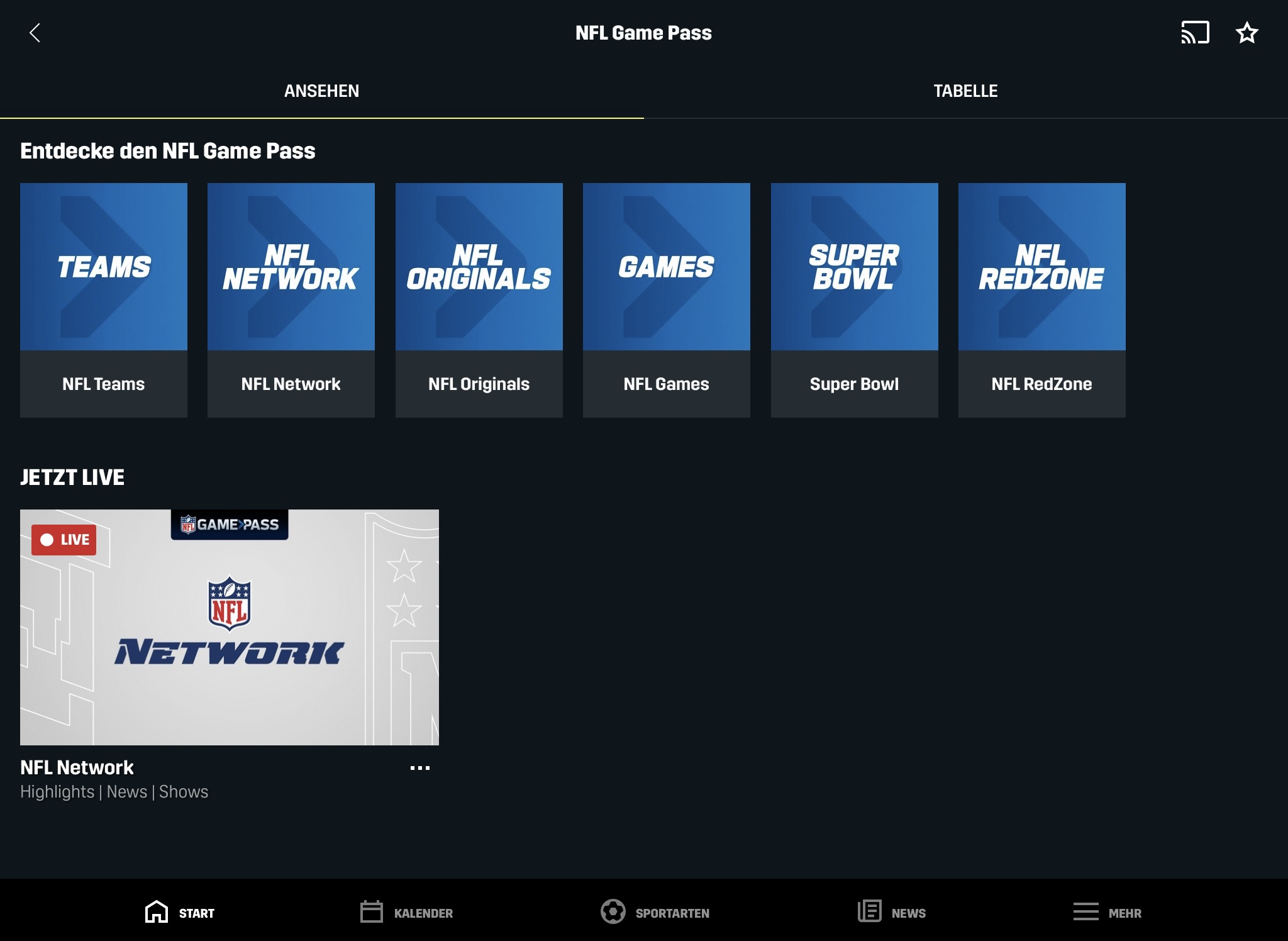 So funktioniert der NFL Game Pass auf DAZN BeimFootball