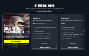 NFL Game Pass auf DAZN - Angebote 2023