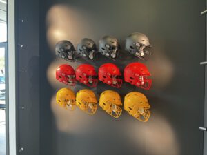Büro der NFL Deutschland - Helme