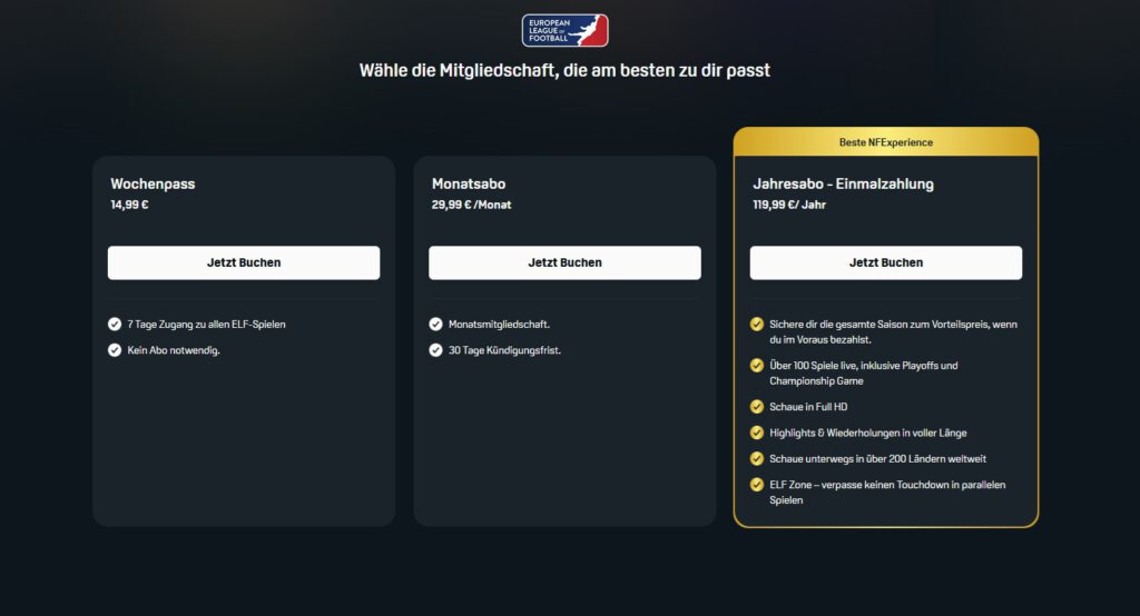 So funktioniert der ELF Game Pass auf DAZN