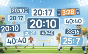 Das häufigste Ergebnis in der NFL und das seltenste Ergebnis in der NFL